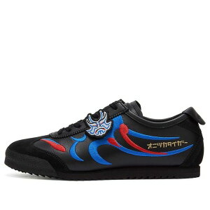 Onitsuka Tiger �I�j�c�J�^�C�K�[ ���f�B�[�X �X�j�[�J�[ �y(WMNS) Onitsuka Tiger Mexico 66 Deluxe 'Black Directoire Blue' 1182A187-001�z �T�C�Y US_6.5(23.5cm)