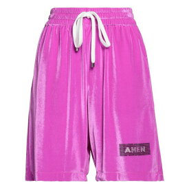 【送料無料】 アーメン レディース カジュアルパンツ ボトムス Shorts & Bermuda Shorts Fuchsia