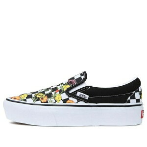 Vans �o���Y �����Y �X�j�[�J�[ �yVans Classic Slip-On Platform 'Poppy Checkerboard' VN0A5KXIBML�z �T�C�Y US_9(27.0cm)
