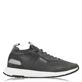 【送料無料】 ボス メンズ ランニング スポーツ Titanium Knit Trainers Dark Grey 021