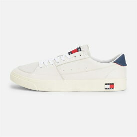 【送料無料】 トミーヒルフィガー メンズ スニーカー シューズ TOMMY JEANS VULCANIZED TRAINER Ecru