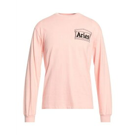 【送料無料】 アリーズ メンズ Tシャツ トップス T-shirts Light pink