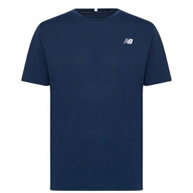 【送料無料】 ニューバランス メンズ Tシャツ トップス Running T-Shirt Mens Navy