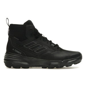 adidas �A�f�B�_�X �����Y �X�j�[�J�[ �yadidas Terrex Unity Leather Mid Rain.RDY Black Grey�z �T�C�Y US_8(26.0cm) Core Black/Grey Four/Grey Six