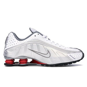 Nike �i�C�L �����Y �X�j�[�J�[ �yNike Shox R4 Metallic Silver Comet Red (2018)�z �T�C�Y US_8(26.0cm) White/Metallic Silver-Comet Red-Black