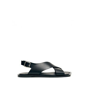 �A���n�X ���f�B�[�X �T���_�� �V���[�Y Crossover strap sandals Black