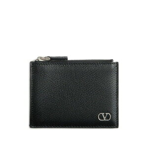 ���@�����e�B�m �K�����@�[�j �����Y ���z �A�N�Z�T���[ Vlogo signature leather wallet Black