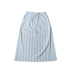 �X�e�D�h ���f�B�[�X �X�J�[�g �{�g���X Shore striped-pattern midi skirt Blue
