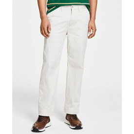 ナウティカ メンズ カジュアルパンツ ボトムス Men's Classic-Fit Stretch Solid Flat-Front Chino Deck Pants Nautica Stone