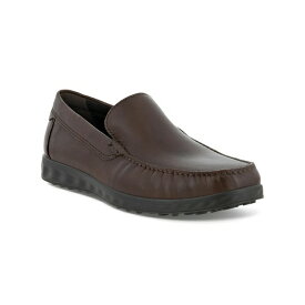 エコー メンズ スリッポン・ローファー シューズ Men's S Lite Classic Leather Slip-On Moccasin Cocoa Brown