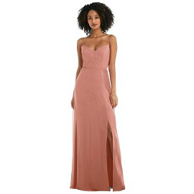 アフターシックス レディース ワンピース トップス Women's Tie-Back Cutout Maxi Dress with Front Slit Desert rose