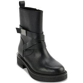 ダナ キャラン ニューヨーク レディース ブーツ シューズ Women's Taeta Strappy Zip Boots Black