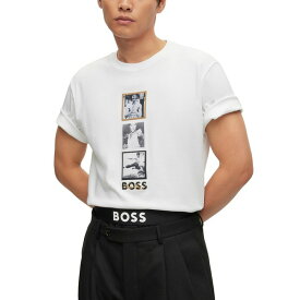 ヒューゴボス メンズ Tシャツ トップス BOSS by Hugo Boss x Bruce Lee Gender-Neutral T-shirt White