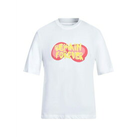 【送料無料】 リメイン バーガー クリステンセン レディース Tシャツ トップス T-shirts White