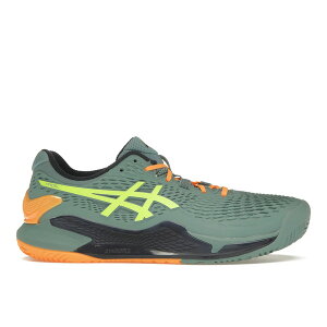 ASICS アシックス メンズ スニーカー 【ASICS Gel-Resolution 9 Padel Celadon Safety Yellow】 サイズ US_11.5(29.5cm) Celadon/Safety Yellow