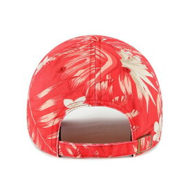 47ブランド レディース 帽子 アクセサリー Men's Red Wisconsin Badgers Tropicalia Clean Up Adjustable Hat Red