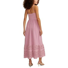 ラッキーブランド レディース ワンピース トップス Women's Cotton Cutwork Sleeveless Maxi Dress Smokey Grape