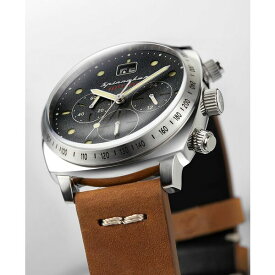 スピ二カー レディース 腕時計 アクセサリー Men's Hull Chrono Brown Genuine Leather Strap Watch 42mm Brown
