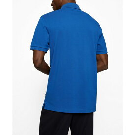 ヒューゴボス メンズ シャツ トップス Boss Men's Cotton Polo Shirt Medium Blue