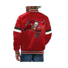スターター レディース ジャケット＆ブルゾン アウター Men's Red Tampa Bay Buccaneers Home Game Satin Full-Snap Varsity Jacket Red