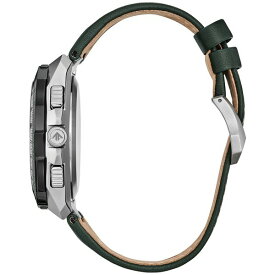 シチズン レディース 腕時計 アクセサリー Eco-Drive Men's Chronograph Promaster Skyhawk Green Leather Strap Watch 46mm Green