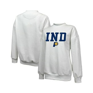 }WFXeBbN fB[X p[J[EXEFbgVc AE^[ Women's White Indiana Pacers Classic Tri-Blend Pullover Sweatshirt White