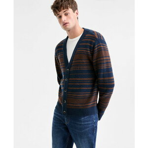 TAhvXXg[ Y jbg&Z[^[ AE^[ Men's Blake Long-Sleeve Brushed Stripe Cardigan, Macy's Exclusive Chocolate Chip