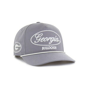 47uh Y Xq ANZT[ Men's Gray Georgia Bulldogs Contemporary Basics Foundational Rope Hitch Adjustable Hat Gray