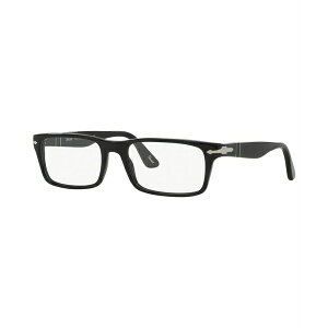 �y���\�� �����Y �T���O���X�E�A�C�E�F�A �A�N�Z�T���[ Po3050V Men's Rectangle Eyeglasses Black