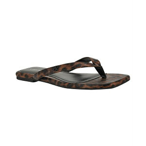 �J���o���N���C�� ���f�B�[�X �X�j�[�J�[ �V���[�Y Women's Stelea Flat Thong Sandals Dark Brown Leopard