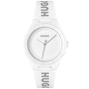 q[S{X fB[X rv ANZT[ Women's Lit for Her Quartz White Silicone Watch 36mm White Silicone