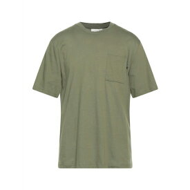 【送料無料】 デイリー・ペーパー メンズ Tシャツ トップス T-shirts Military green
