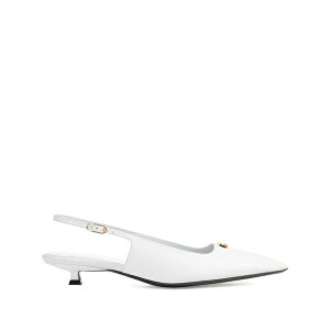 �Z���W�I���b�V ���f�B�[�X �T���_�� �V���[�Y Square-toe sandals White