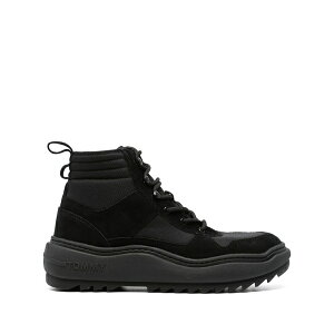 �g�~�[�q���t�B�K�[ �����Y �u�[�c �V���[�Y Panelled lace-up boots Black
