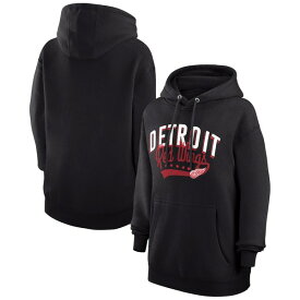 カールバンクス レディース パーカー・スウェットシャツ アウター Detroit Red Wings G III 4Her by Carl Banks Women's Filigree Logo Pullover Hoodie???Black