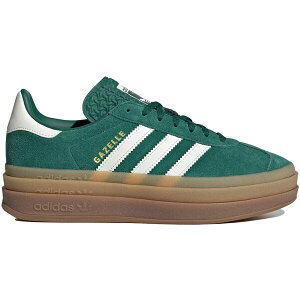 adidas �A�f�B�_�X ���f�B�[�X �X�j�[�J�[ �yadidas Gazelle Bold Collegiate Green (Women's)�z �T�C�Y US_6(23.0cm) Collegiate Green/Off White/Gold Metallic