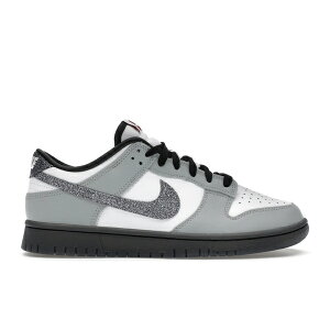 Nike �i�C�L ���f�B�[�X �X�j�[�J�[ �yNike Dunk Low LX Glitter Swoosh White Light Smoke Grey (Women's)�z �T�C�Y US_6.5(23.5cm) White/White/Light Smoke Grey/Multi-Color