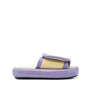 �i�^�[�V���W���R �����Y �T���_�� �V���[�Y Faux-leather slides Purple