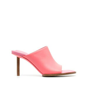 �W���N�G���X ���f�B�[�X �T���_�� �V���[�Y 90mm les mules rond carr䩘R sandals Pink