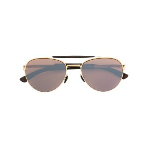 �}�C�L�[�^ �����Y �T���O���X�E�A�C�E�F�A �A�N�Z�T���[ Pilot-frame tinted sunglasses Brown