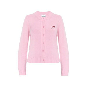 �K�j�[ ���f�B�[�X �J�[�f�B�K�� �A�E�^�[ Embroidered buttoned cardigan Pink