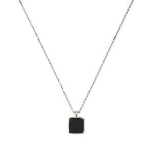 �G�}�j���G�� �r�R�b�L �����Y �l�b�N���X�E�`���[�J�[ �A�N�Z�T���[ Square onyx pendant necklace Silver