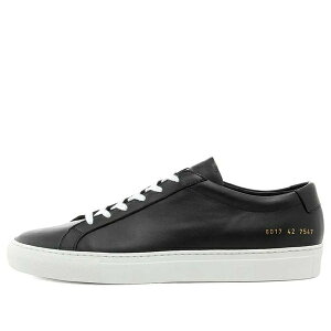 Common Projects �R�����E�v���W�F�N�c ���f�B�[�X �X�j�[�J�[ �y(WMNS) Common Projects Achilles Low 'Black White Sole' 6017-7547�z �T�C�Y US_6(23.0cm)