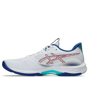 ASICS �A�V�b�N�X �����Y �X�j�[�J�[ �yASICS Netburner Ballistic FF 4 'White Blue' 1051A096-960�z �T�C�Y US_6.5(24.5cm)