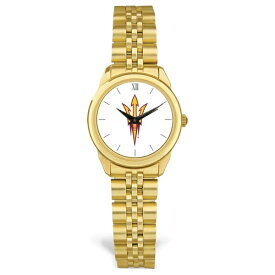 ジャーディン レディース 腕時計 アクセサリー Arizona State Sun Devils Women's Logo Medallion Rolled Link Bracelet Wristwatch Gold