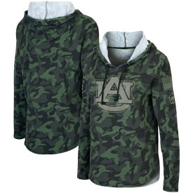 コロシアム レディース Tシャツ トップス Auburn Tigers Colosseum Women's OHT Military Appreciation Hoodie Long Sleeve TShirt Camo