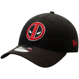 ニューエラ メンズ 帽子 アクセサリー Deadpool New Era 9TWENTY Adjustable Hat Black