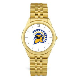 ジャーディン メンズ 腕時計 アクセサリー San Jose State Spartans Unisex Team Logo Rolled Linked Bracelet Wristwatch Gold