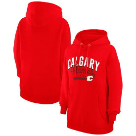 カールバンクス レディース パーカー・スウェットシャツ アウター Calgary Flames G III 4Her by Carl Banks Women's Filigree Logo Pullover Hoodie???Red