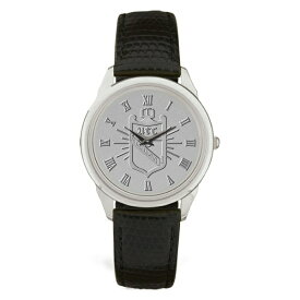 ジャーディン メンズ 腕時計 アクセサリー Tennessee Chattanooga Mocs Medallion Black Leather Wristwatch Silver